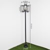 Ruoni Candelabro Negro, 3 luces