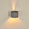 Badajoz Aplique Gris, 1 luz