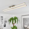 Noppa Lámpara de Techo LED Cromo, Níquel-mate, 2 luces, Mando a distancia, Cambia de color