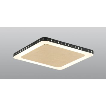 Luce Design Solaris Lámpara de Techo LED Negro-dorado, Blanca, 1 luz