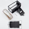 Palanga Aplique para exterior LED Negro, 1 luz, Sensor de movimiento