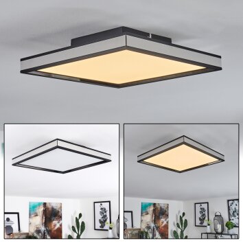 Nabbas Lámpara de Techo LED Negro, 1 luz