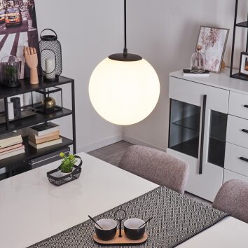Karhia Lámpara Colgante Negro, 1 luz