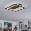 Katila Lámpara de Techo LED Negro, 1 luz