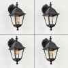 Halla Aplique para exterior Negro, 1 luz