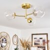 Yucao Lámpara de Techo dorado, 3 luces