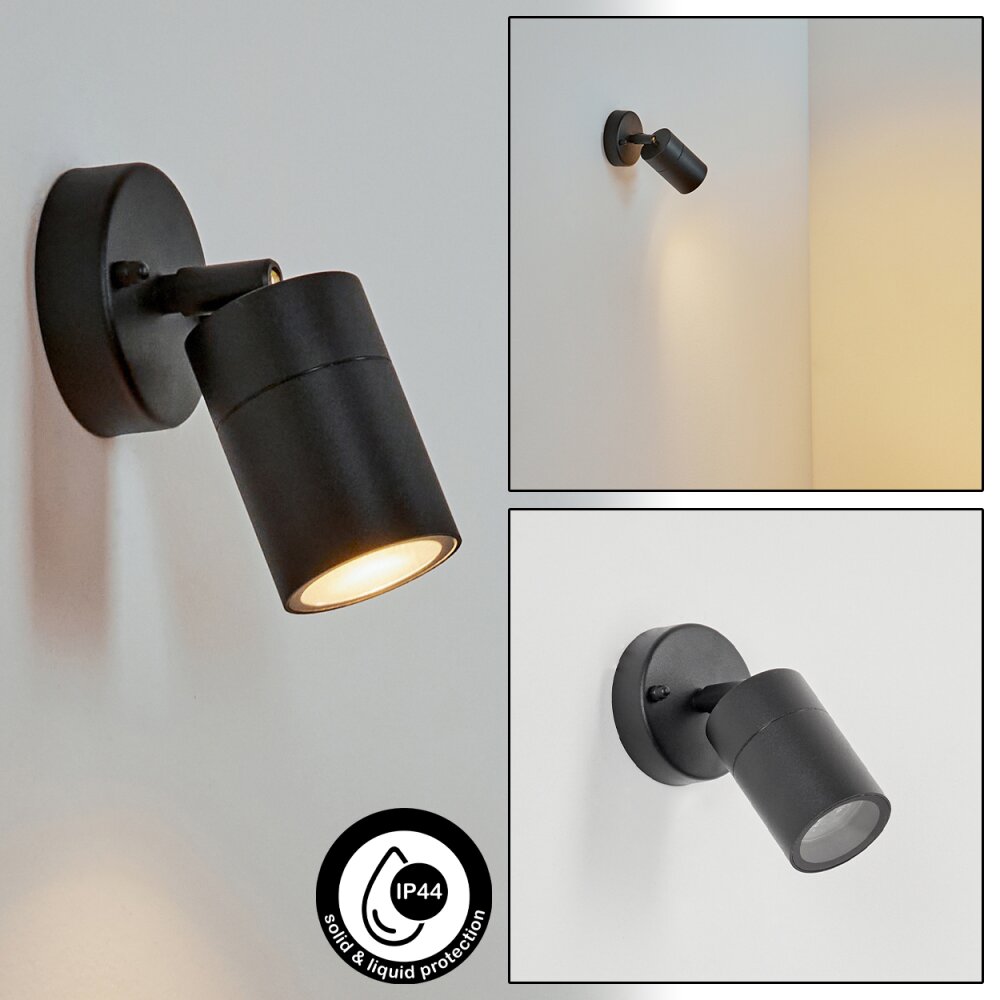 Corneda Aplique para exterior Negro, 1 luz main product photo