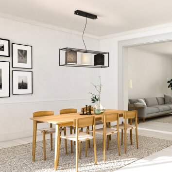 Honsel GILLI Lámpara Colgante Negro, 3 luces Honsel GILLI Lámpara Colgante Negro, 3 luces