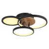 Globo SID Lámpara de Techo LED Color madera, Negro, Blanca, 1 luz