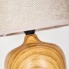 Stampa Lámpara de mesa Marrón, Color madera, 1 luz