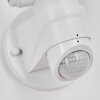 Langra Aplique para exterior LED Blanca, 2 luces, Sensor de movimiento