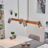 Zuoz Lámpara Colgante Crudo, Níquel-mate, 4 luces