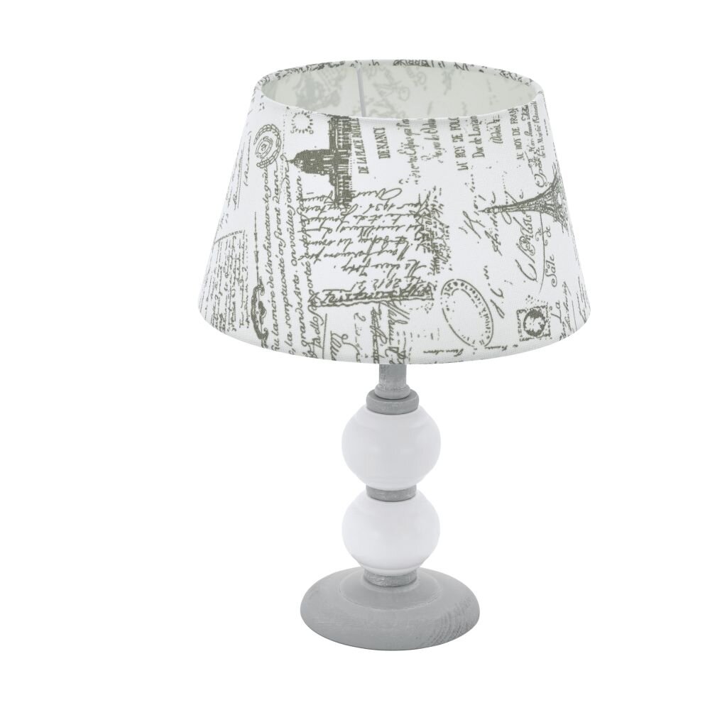 EGLO LARACHE Lámpara de Mesa Gris, Blanca, 1 luz main product photo