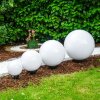 Miau Bolas luminosas para exterior Blanca, 4 luces