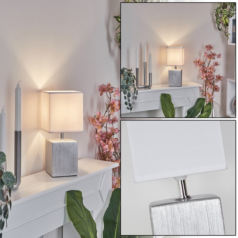Aveleda Lámpara de mesa Cromo, Plata, 1 luz main product photo