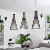 Samorinha Lámpara Colgante Latón, Negro, 3 luces