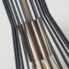 Samorinha Lámpara Colgante Latón, Negro, 3 luces