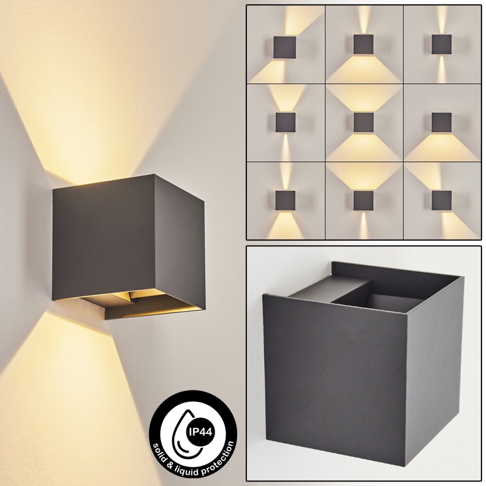 Anobra Aplique para exterior LED Antracita, Blanca, 1 luz main product photo