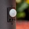 Ruti Poste de Jardín Negro, 1 luz, Sensor de movimiento Ruti Poste de Jardín Negro, 1 luz, Sensor de movimiento