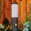 Ruti Poste de Jardín Negro, 1 luz, Sensor de movimiento Ruti Poste de Jardín Negro, 1 luz, Sensor de movimiento