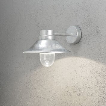 Konstsmide Vega Aplique LED Galvanizado, 1 luz