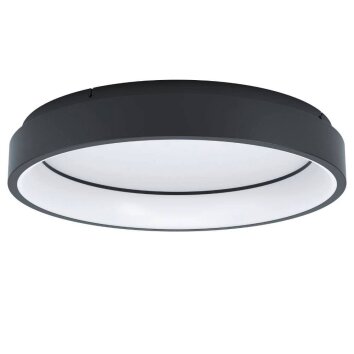 Eglo MARGHERA-Z Lámpara de Techo LED Negro, 4 luces, Cambia de color