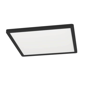 Eglo ROVITO-Z Lámpara de Techo LED Negro, 1 luz, Cambia de color