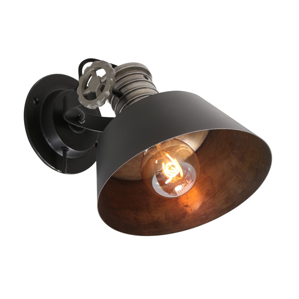 Steinhauer Sprocket Aplique Negro, 1 luz main product photo