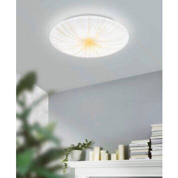Eglo NIEVES Lámpara de Techo LED Blanca, 1 luz