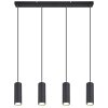Globo ROBBY Lámpara Colgante Negro, 4 luces