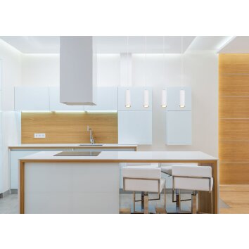 Globo ROBBY Lámpara Colgante Blanca, 4 luces