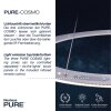 Paul Neuhaus PURE-COSMO Lámpara Colgante LED Aluminio, 17 luces, Mando a distancia