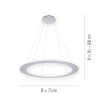 Paul Neuhaus PURE-COSMO Lámpara Colgante LED Aluminio, 25 luces, Mando a distancia