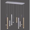 Paul Neuhaus PURE-GEMIN Lámpara Colgante LED Aluminio, Negro, 10 luces