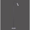 Paul Neuhaus PURE-GEMIN Lámpara de Pie LED Aluminio, Negro, 1 luz