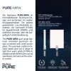 Paul Neuhaus PURE-MIRA Lámpara de Techo LED Aluminio, 4 luces, Mando a distancia