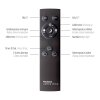 Paul Neuhaus PURE-MIRA Lámpara de Techo LED Negro, 6 luces, Mando a distancia
