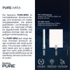 Paul Neuhaus PURE-MIRA Aplique LED Negro, 2 luces, Mando a distancia