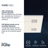 Paul Neuhaus PURE-NEO Lámpara de Techo LED Aluminio, 4 luces, Mando a distancia