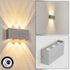 Morenos Aplique para exterior LED Plata, Blanca, 6 luces