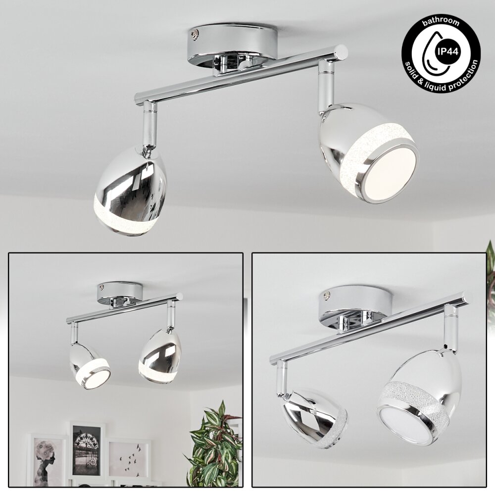 Morges Lámpara de Techo LED Cromo, 2 luces main product photo