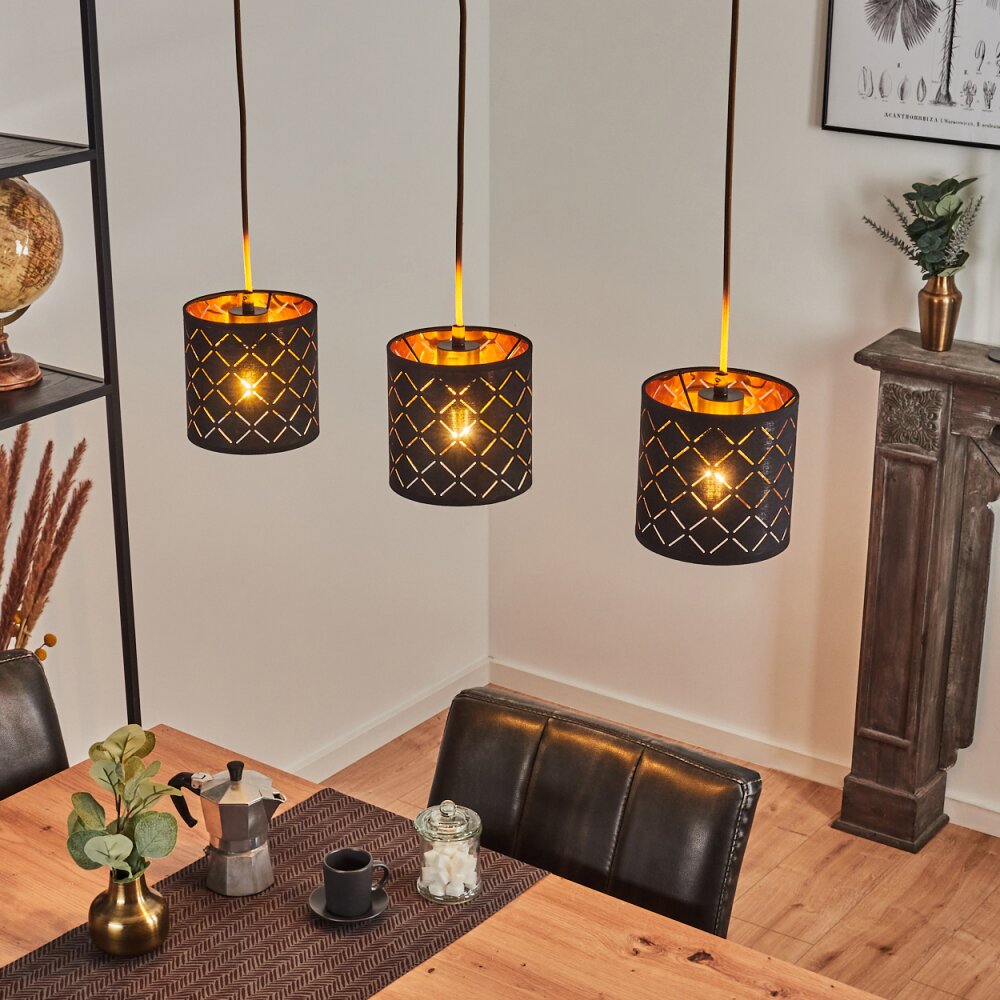 Tallaboa Lámpara Colgante Negro, 3 luces main product photo
