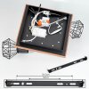 Bardhaman Lámpara de Techo LED Negro, 3 luces
