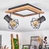 Bardhaman Lámpara de Techo LED Cromo, Color madera, Negro, Blanca, 3 luces