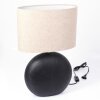 Lahnus Lámpara de mesa Cromo, Negro, 1 luz