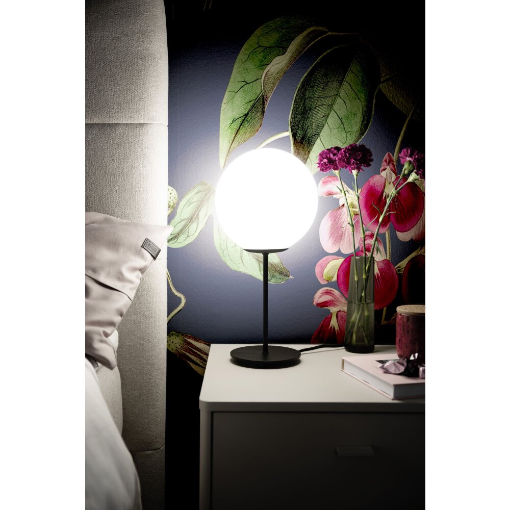 SCHÖNER WOHNEN-Kollektion PALAIS Lámpara de mesa Negro, 1 luz main product photo