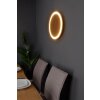 Luce Design MOON Aplique LED Marrón, Color madera, Negro, 1 luz