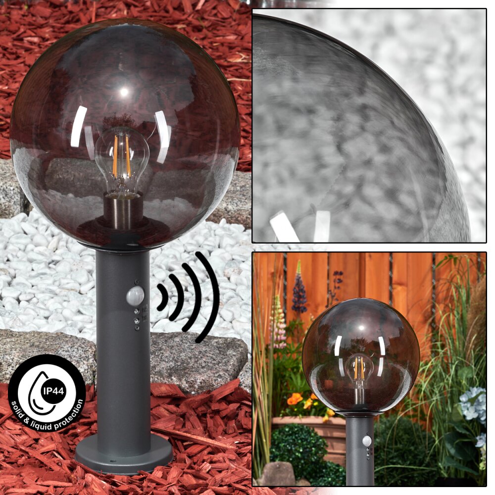Bostarenga Poste de Jardín Antracita, 1 luz, Sensor de movimiento main product photo