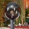 Bostarenga Poste de Jardín Antracita, 1 luz, Sensor de movimiento