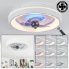 Tirkkala Ventilador de techo LED, 1 luz